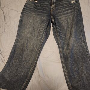 American Eagle Outfitters Curvy High-Rise Jeans - Blue